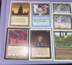 1994 Magic: The Gathering - Revised(3rd) - Lot of 9 Cards -One Dark Signed. - Image 3