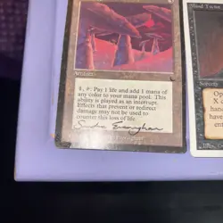 1994 Magic: The Gathering - Revised(3rd) - Lot of 9 Cards -One Dark Signed. - Image 4