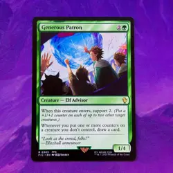 Generous Patron 0305 FIC FF Commander MTG FINAL FANTASY Blight Curse Elf Counter - Image 1