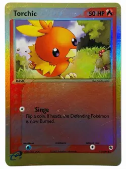 Torchic - EX Ruby & Sapphire 74/109 2003 - E Reader - Pokemon - Reverse Holo - Image 1