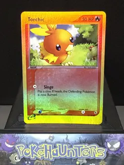 Pokemon Card Torchic 74/109 Reverse Holo Common EX Ruby & Sapphire Light Play - Image 1