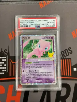 2021 POKEMON CELEBRATIONS CLASSIC COLL #88 MEW EX-HOLO PSA 10 - Image 1