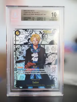 Sabo (Super Alternate Art) (Manga)OP13-120 Carrying On His Will Foil BGS 10! - Image 1