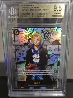 OP13-120 Sabo SEC Manga Rare (Super Alternate Art) One Piece BGS 9.5 POP 53 - Image 1
