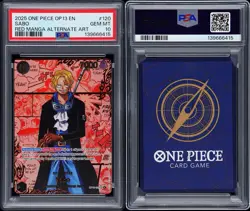 Sabo (Red Manga Super Alternate Art) OP13-120 Carrying On His Will Foil PSA 10 - Image 3