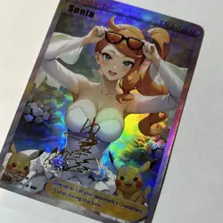 Pokemon Anime Waifu Sexy Doujin ACG Custom Trainer Art card Supparter - Image 2