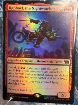 TMNT Raphael, the Nightwatcher MTG Prerelease card - Image 1