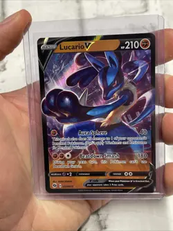 Pokemon Lucario V 027/073 Champions Path NM/MT Ultra Rare Pokemon Card TCG 2020 - Image 1