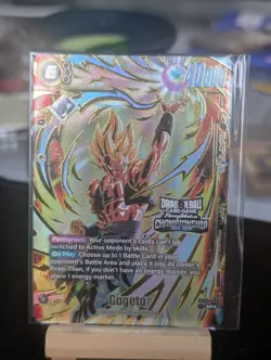 Dragon Ball Super Card Game Gogeta FB06-097 SR Fusion World Championship Card - Image 1