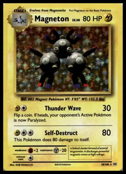 Magneton 38/108 XY - Evolutions Holo Rare Pokemon Card | NM - Image 1