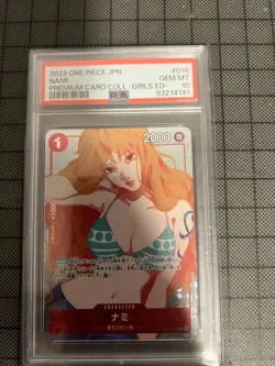 2023 One Piece Japan Premium Card Collection GIRLS ED Nami PSA 10 - Image 1