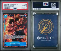 2025 ONE PIECE OP10-ROYAL BLOOD TREASURE RARE #052 PORTGAS D. ACE PSA 10 - Image 3