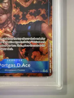 2025 One Piece OP10 English Portgas D. Ace Treasure Rare PSA 10 #052 Gem Mint - Image 5
