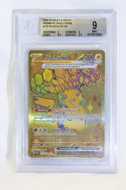 [BGS 9] Pokemon Pikachu EX Hyper Rare Card 179/131 Prismatic Evolutions - Image 1