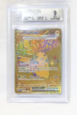 [BGS 9] Pokemon Pikachu EX Hyper Rare Card 179/131 Prismatic Evolutions - Image 2