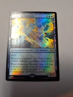 MTG - Enduring Curiosity (Foil) - Duskmourn: House of Horror - LP - Image 1