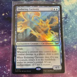 Enduring Curiosity (FOIL) x1 - MTG Duskmourn: House of Horror DSK #51 - Image 1