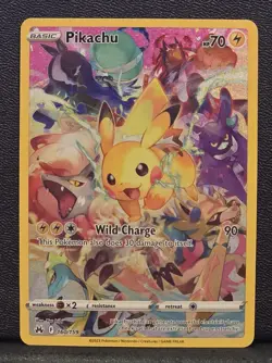 Pokemon Pikachu 160/159 Crown Zenith Full Art Secret Rare Holo Card NM (2) - Image 1