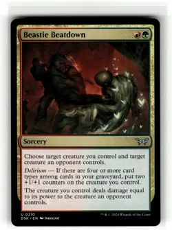 BEASTIE BEATDOWN Duskmourn House of Horror #210 DSK(NM+)(MTG) - Image 1