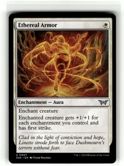 ETHEREAL ARMOR Duskmourn House of Horror #7 DSK(NM+)(MTG) - Image 1