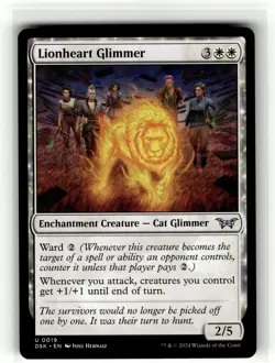 LIONHEART GLIMMER Duskmourn House of Horror #19 DSK(NM+)(MTG) - Image 1
