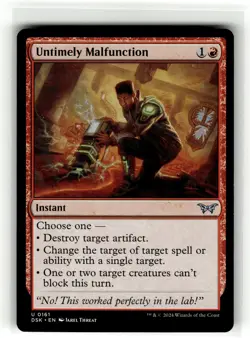 UNTIMELY MALFUNCTION Duskmourn House of Horror #161 DSK(NM+)(MTG) - Image 1