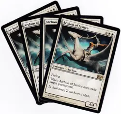 MTG: M2012: Archon of Justice X 4 - Image 1