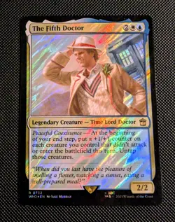 The Fifth Doctor (Surge Foil) | MTG WHO | Bant +1/+1 Counters Untap | Rare | NM - Image 1