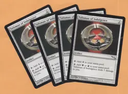 Magic MTG: Mirrodin: Talisman of Indulgence X 4 - Image 1