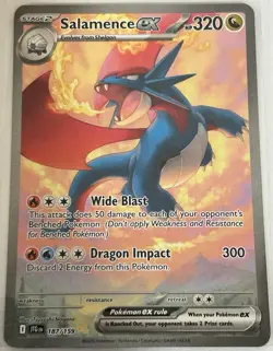 2025 Pokemon SV Journey Together - JTG EN #187/159 Salamence ex - Image 1