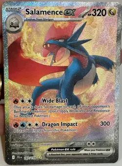 2025 Pokemon SV Journey Together - JTG EN #187/159 Salamence ex - Image 2