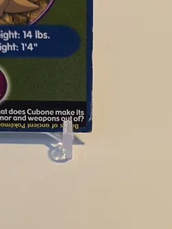 Pokemon Burger King PokeTrivia Perforated Cubone #104 - Image 2