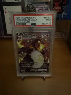 PSA 9 Charizard VMAX #SV107 Pokemon Shining Fates - Image 1
