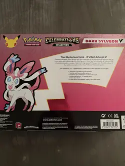 Pokemon Celebrations Collection Dark Sylveon V Box Promo & Booster Packs - Image 2