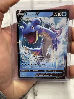 Lapras V 049/202 Ultra Rare Holo SWSH01: Sword & Shield Base Set NM/MT Pokemon - Image 1