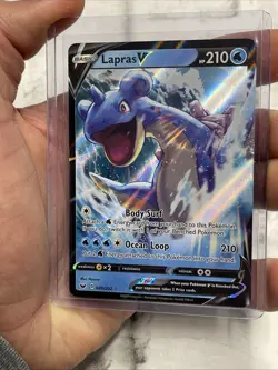 Lapras V 049/202 Ultra Rare Holo SWSH01: Sword & Shield Base Set NM/MT Pokemon - Image 2