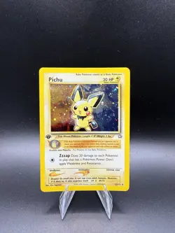 Pokemon TCG 1st Edition Pichu Holo Rare Neo Genesis 12/111 LP Condition - Image 1