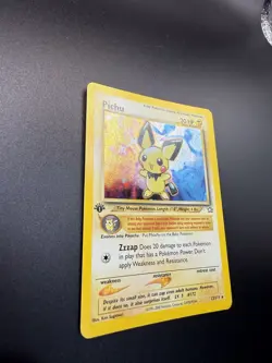 Pokemon TCG 1st Edition Pichu Holo Rare Neo Genesis 12/111 LP Condition - Image 5