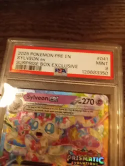 2025 Sylveon ex 041/131 (Stamped) Pokemon Prismatic Evolutions PSA 9 - Image 2