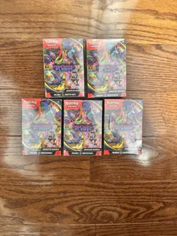 Pokemon TCG ME02 Phantasmal Flames Booster Bundle Sealed New lot of 5 - Image 1