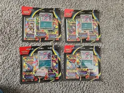 Pokemon TCG Phantasmal Flames 3-Pack Blister LOT OF 4 SEALED Sneasel/Weavile - Image 1