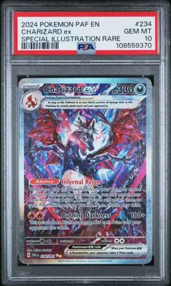 Pokemon TCG: Charizard EX 234/091 SV Paldean Fates SIR PSA 10 - Image 1