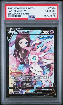 Sylveon V TG14/TG30 PSA 10 - Brilliant Stars - Pokemon TCG - Image 1