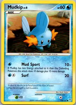 Mudkip 116/147 Common Supreme Victors Pokemon Moderately Played - Image 1
