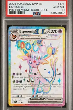 PSA 10 Espeon EX #175 2025 Pokemon SVP EN-SV Black Star Promo PSA 10 Gem Mint - Image 1
