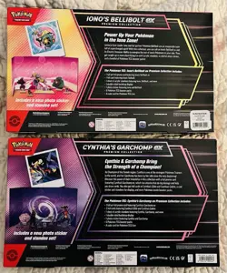 Pokemon TCG Cynthia's Garchomp And Iono’s Bellibolt EX Premium Collection Boxes - Image 2