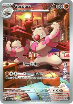 Gurdurr - 126/086 - Illustration Rare - Black Bolt - NM/M - Pokemon English - Image 1