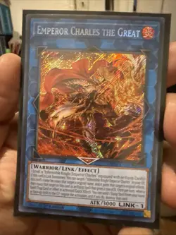 Yugioh Emperor Charles the Great MP24-EN100 Secret Rare Misprint - Image 1