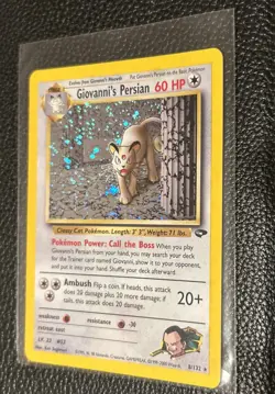 Pokemon TCG Giovanni's Persian 8/132 Gym Challenge Holo Rare Unlimited - Image 1