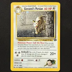 Pokemon TCG Giovanni's Persian 8/132 Gym Challenge Holo Rare Unlimited - Image 1